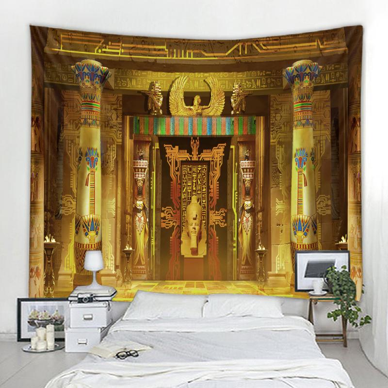 Mandala Bohemian Wall Decor Tapestry Home Decor Tapestry Egyptian Palace Background Decor Tapestry