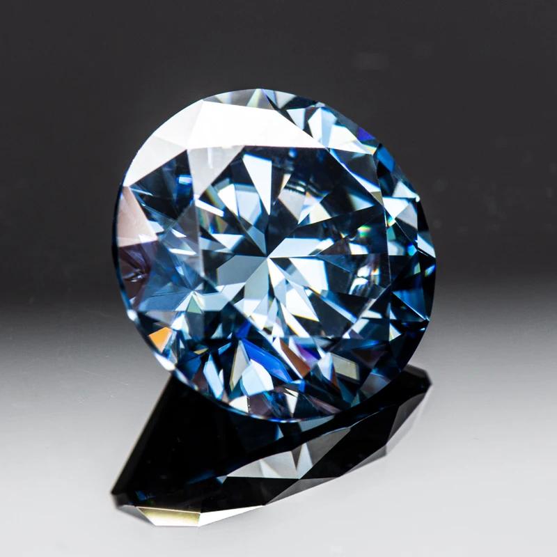 Růžový kulatý moissanitový diamant pěstovaný v laboratoři pro výrobu šperků DIY Materiály s tovární cenou