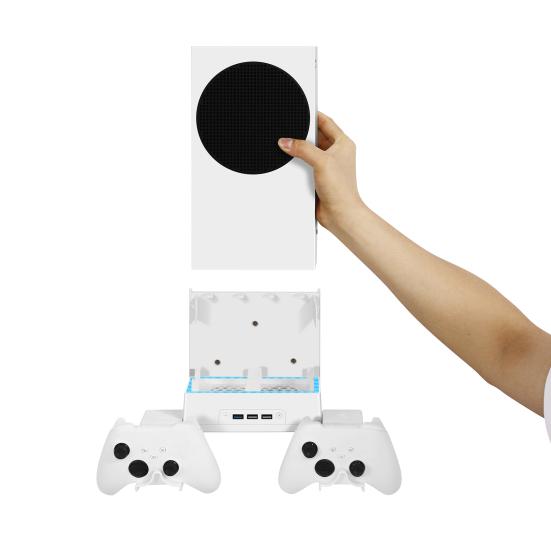 

Настенный охлаждающий вентилятор Yousheng Ослепительный свет RGB с 7 режимами контроллера Подвеска для наушников с USB-портами Кронштейн радиатора для Xbox Series X