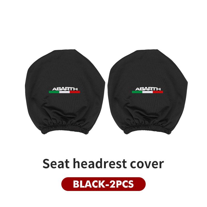 Car Seat Headrest Pillow Anti-Dirty Elastic Protective Cover For Abarth 124 125 500 695 5CC TC Spider Panda