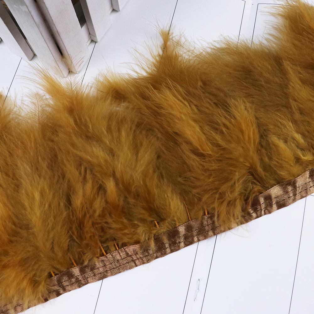1Meter Colorful Turkey Marabou Feathers Trim Ribbon 10-15cm for Wedding Clothing Party Dress DecorationSewing Plumes