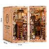 DIY Wooden DollHouses Book Nook Shelf Insert Kits Miniature Model Kits The Alley Waiting For The Cat Bookend For Friends Gifts