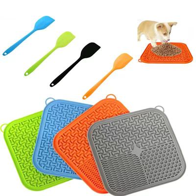 Mangeoires lentes pour chiens et chats, coussinets à lécher avec ventouses pour soulager l'anxiété des chiens, bain, toilettage et dressage, gamelles pour chiens