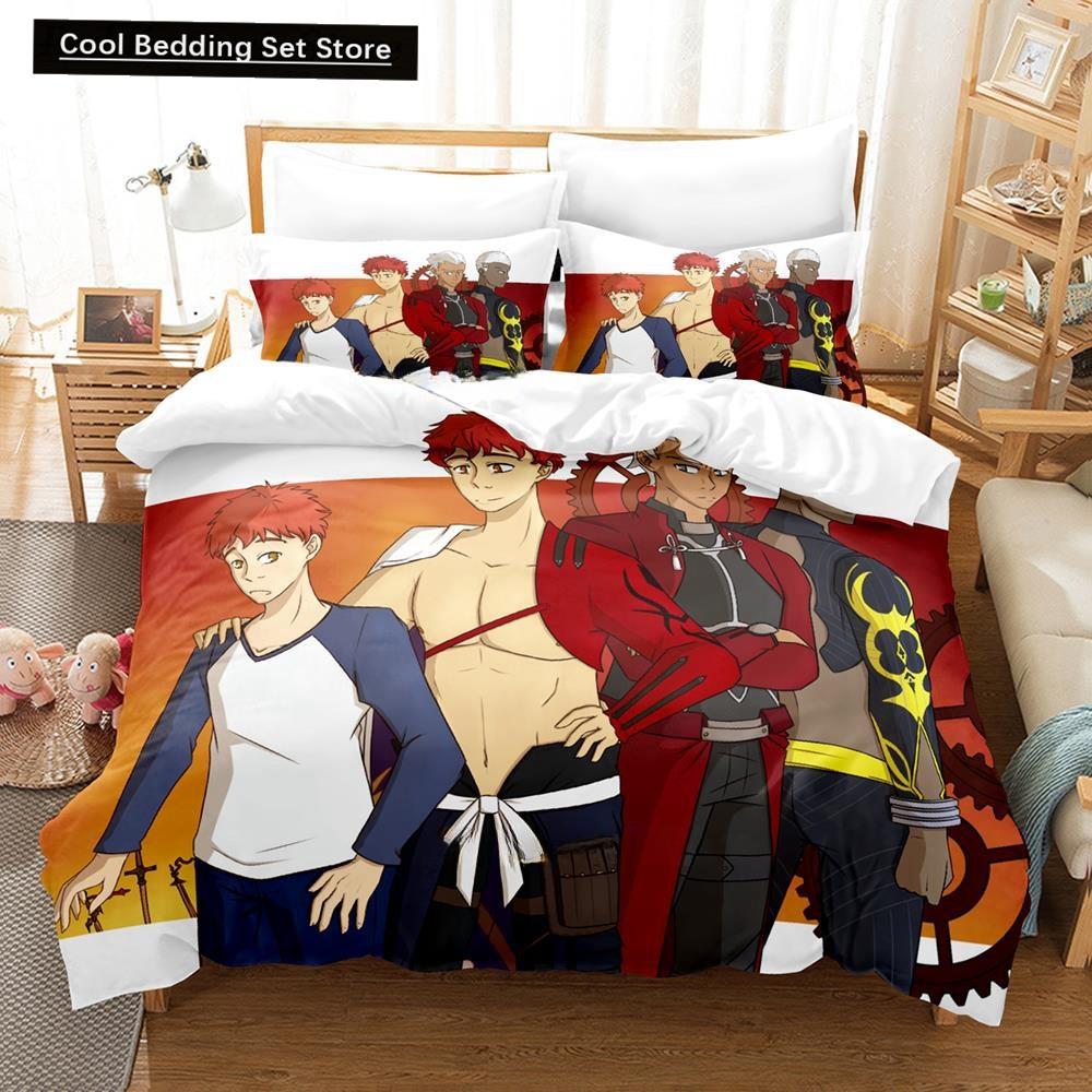 

3D Мультфильмы Fate/Grand Order Эмия Альтер Постельное белье Односпальный Полуторный Двуспальный Кинг-сайз Комплект постельного белья Взрослый Детский Спальня Комплекты пододеяльников EU single(135x200cm)