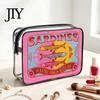 Retro-Fischdosen-Design Kosmetiktasche Sardinen Kosmetiktasche, durchsichtige wasserdichte Tasche, Reißverschluss Transparente Reise-Aufbewahrungstasche Verschluss Toilettenartikel für Damen