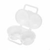 Portable Egg Box Lightweight Travel Case Hinged Lid for Picnic, Camping