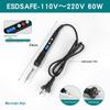 80W Constant Temperature Electric Soldering Iron with Digital Display - Household Electronic Welding Repair Tool