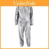 Pvc Sauna Suit Sweatenhancing Fitness Set For Men And Women With Polyester Fabric