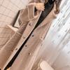 Autumn and winter coat women's coat coat female student long winter woolen coat mink velvet jacket medium and long