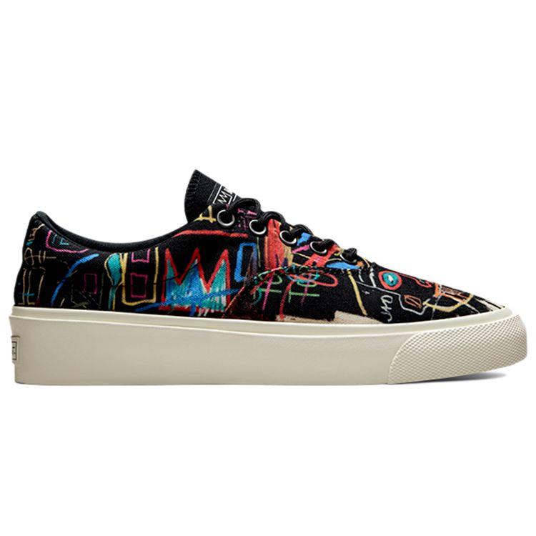 Jean-Michel Basquiat x Converse Skid Grip Kings of Egypt II Unisex Sneakers Black Multi Egret 172584C