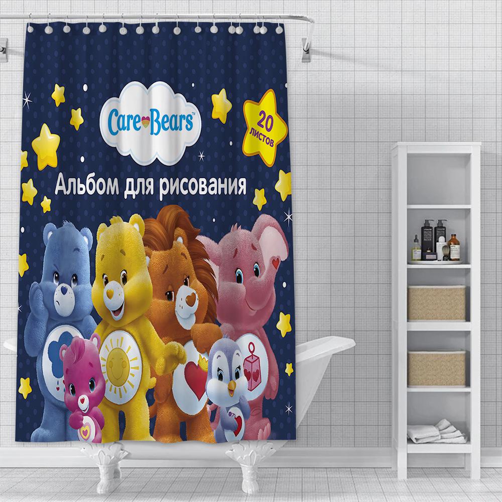 Care Rears Shower Curtain Waterproof Polyester Fabric Paint Colorful Bath Curtains Home Bathroom Decor Curtain With Hook