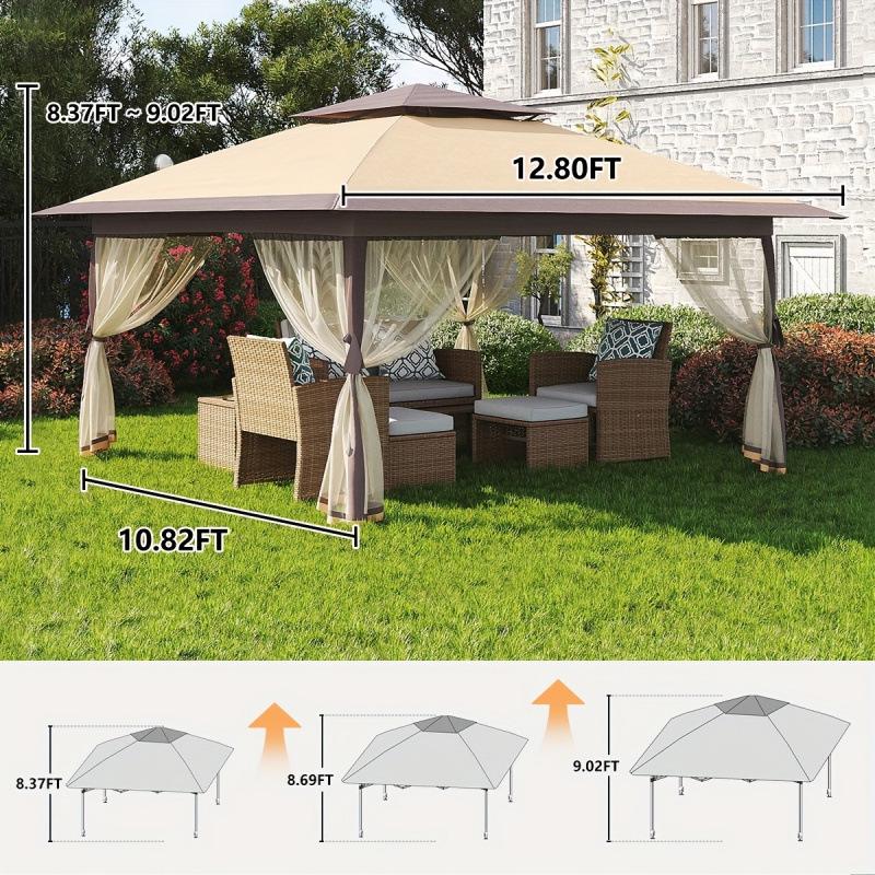 2026 Ny pop-up-partytält 3,6x3,6/4x4 m med utomhuskupol-tält