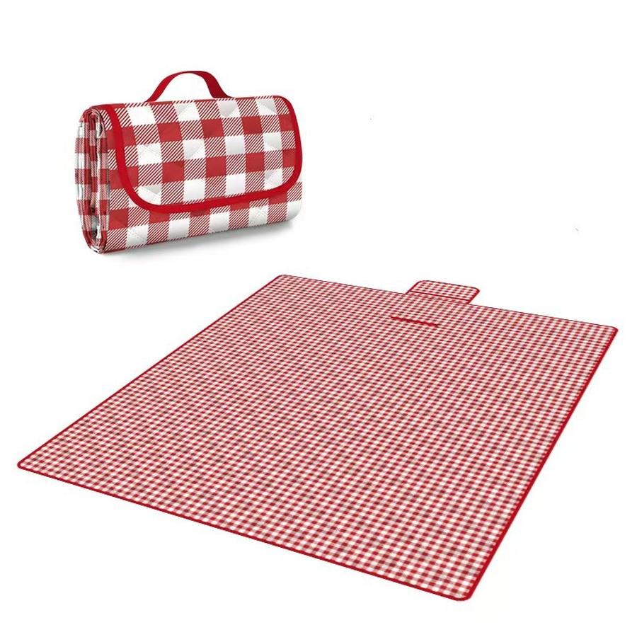 Waterproof Insulated Ultrasonic Picnic Mat Camping Tent Ground Mat Outdoor Lounger Mat Custom 1.5*1m красный