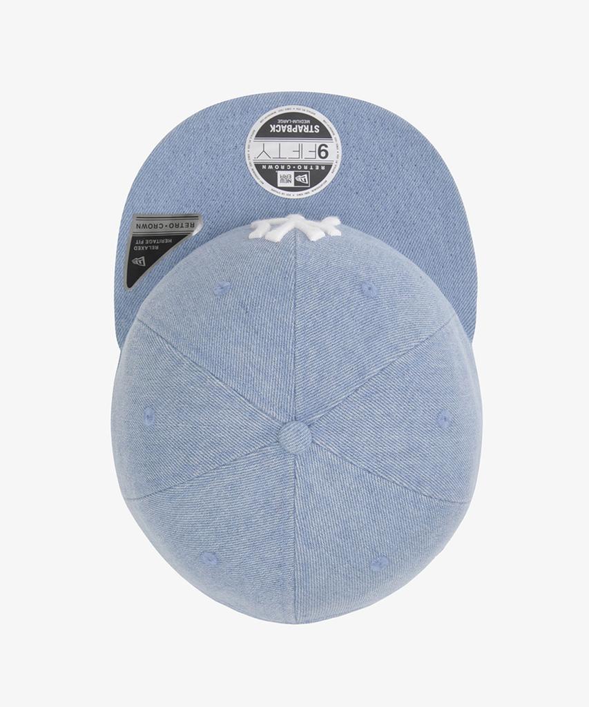 NEW ERA Mlb New York Yankees Denim Basic Retro Crown Strapback Light Blue