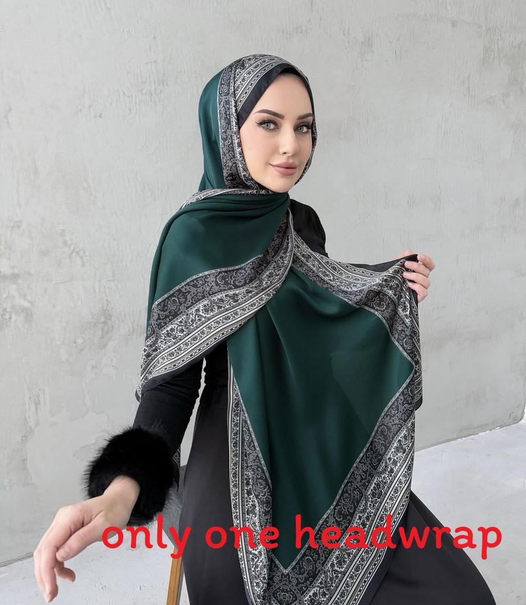

Elegant Long Chiffon Wrap With Durable Weaving For Fashionable Outdoor Accessory зелений