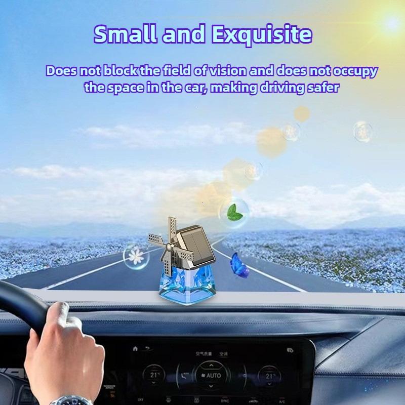 Car Dashboard Air Freshener Car Air Perfume Solar Aromatherapy Diffuser Windmill Design Interior Decoration