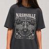 Unisex Nashville Tennessee Music City Gitarre Totenkopf T-Shirt, Country Rock Tee, Vintage T-Shirt, Rock-T-Shirt, Retro-T-Shirt, Indie Boho