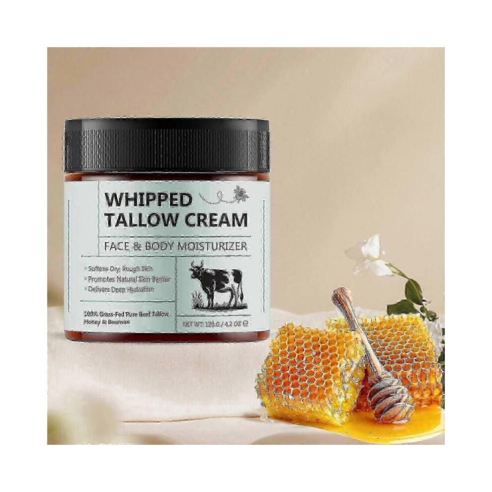 (3 Stück)1-3x Weide-Talg Hautpflegecreme 120g - Feuchtigkeitsspendender Gesichts- & Körperbalsam, Weide-Rindertalgbalsam Anti-Aging Hautpflege-Sets, Natur