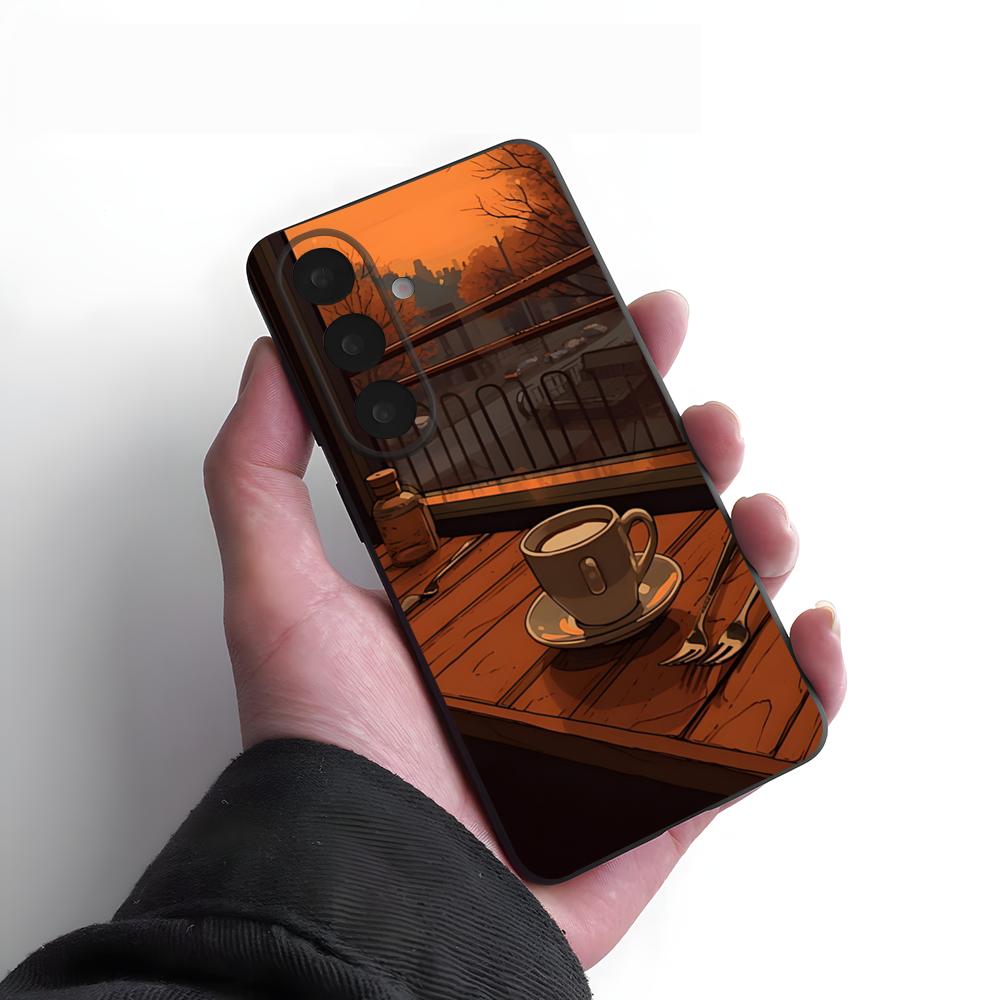 Coffee Art Phone Case For Samsung S26 S25 Plus S20 S20 Plus S22 Ultra S23 FE S21 Plus S21 Ultra Soft Cover