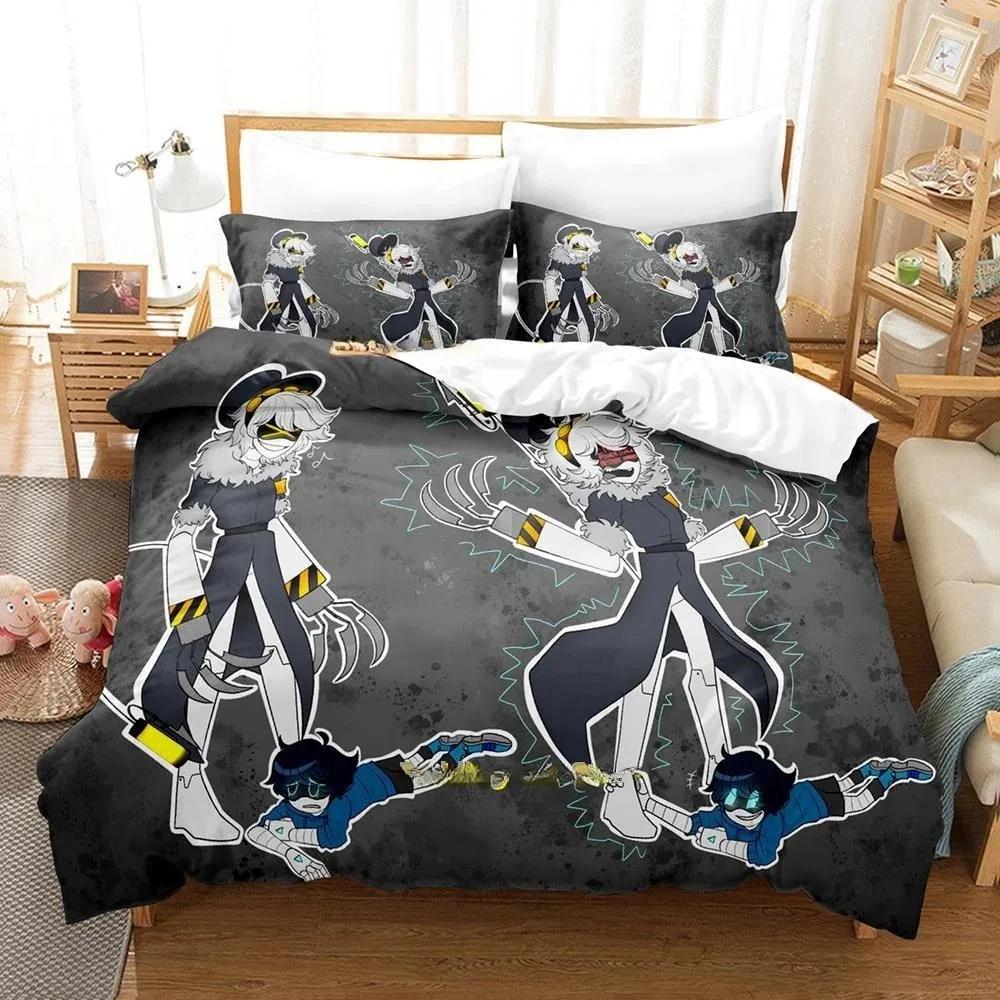 Fashion 3D Printing  Anime Murder Drones Bedding Set Cartoon Three-piece Set Adult Kid Bedroom Duvet Cover Sets  Home Textiles