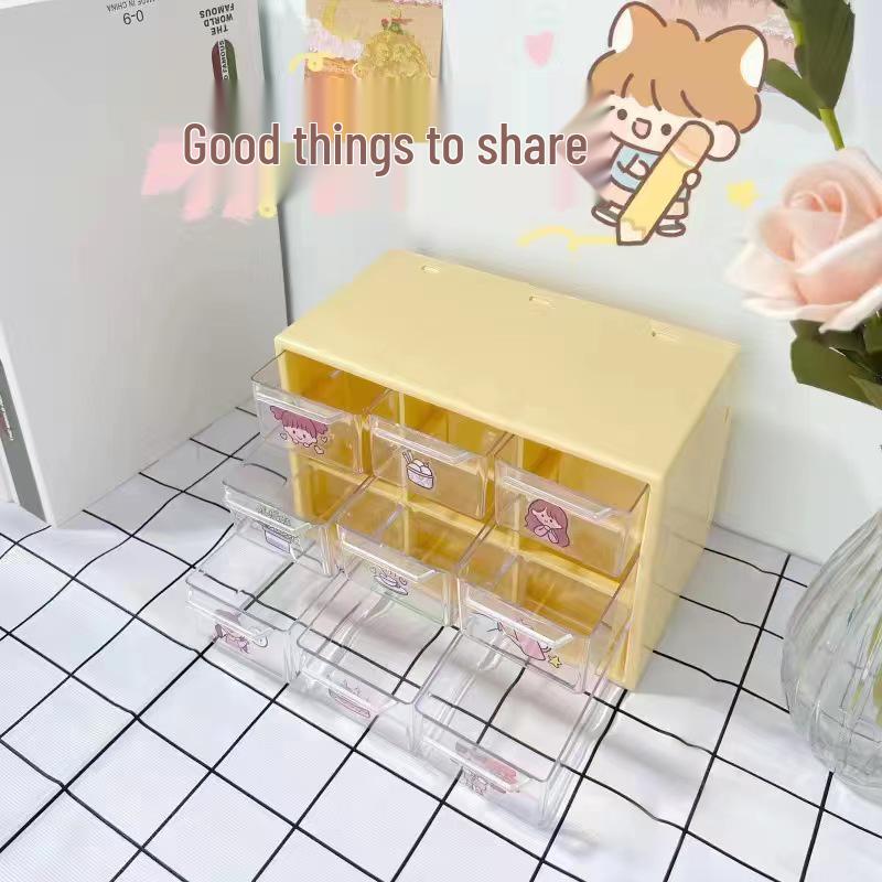 

Heart-Inspired Dustproof Storage Box: Drawer-Style Organizer for Stationery, Jewelry, Journals, Cosmetics