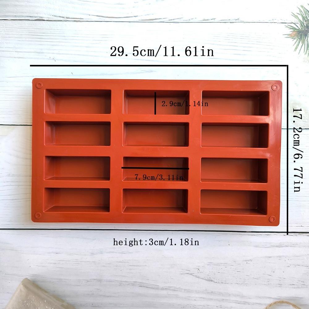 Silicone Brownie Molds Easy To Release Protein Bars Maker Reusable Baking Mould Tray for Kitchen