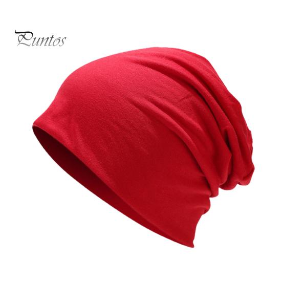 Ladies Hats Beanie Hat Double-layers Thin Stretchy Slouchy Baggy Keep Warm Solid Adults Color Spring Autumn Women Men Couple Skull Cap for Outdoor
