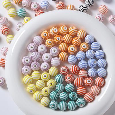2024 Levendige Gestreepte Keramische Kralen voor DIY Sieraden: Armbanden & Kettingen.