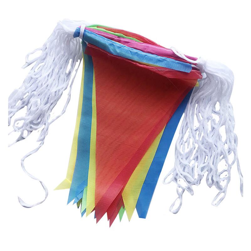 Colorful Triangular String Flags