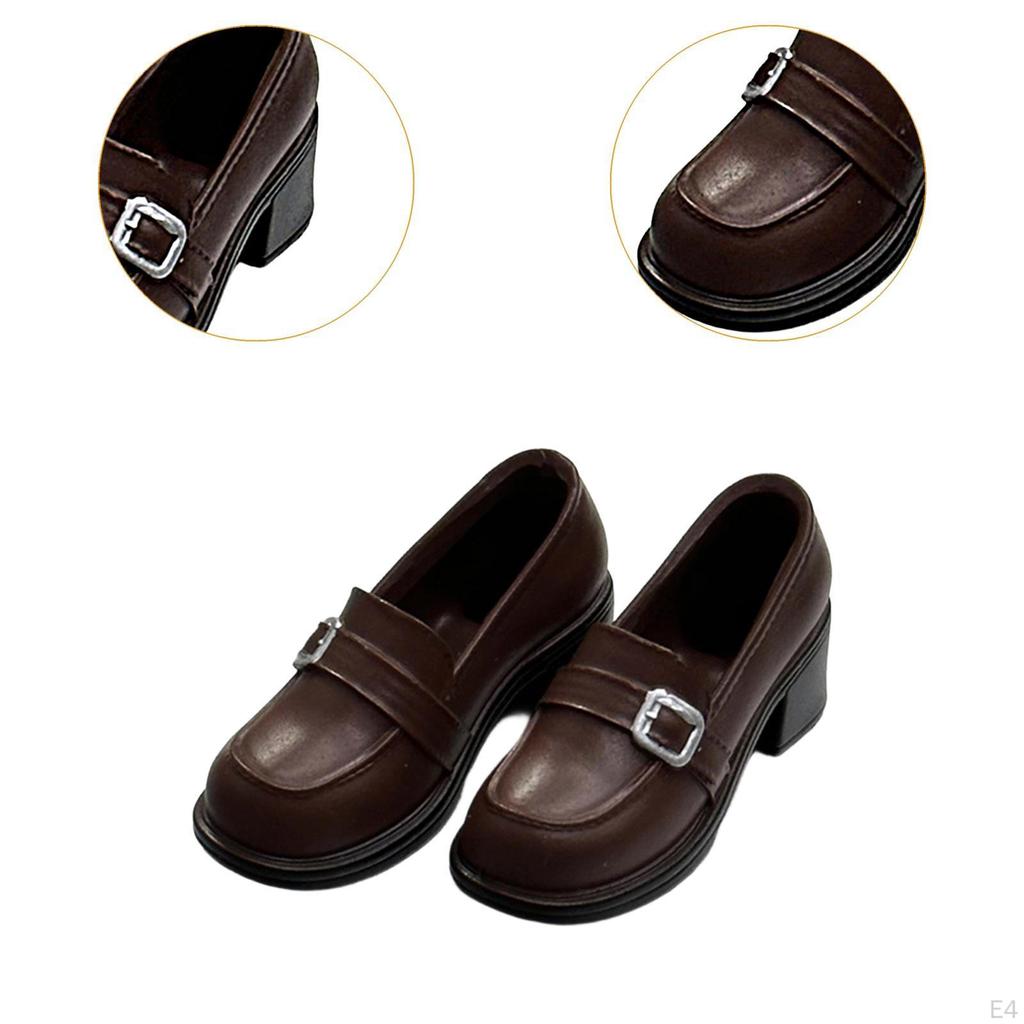 1 Pair Miniature Figure Shoes with Loafer Footwear Trendy Fashion Accessories Easy to Wear