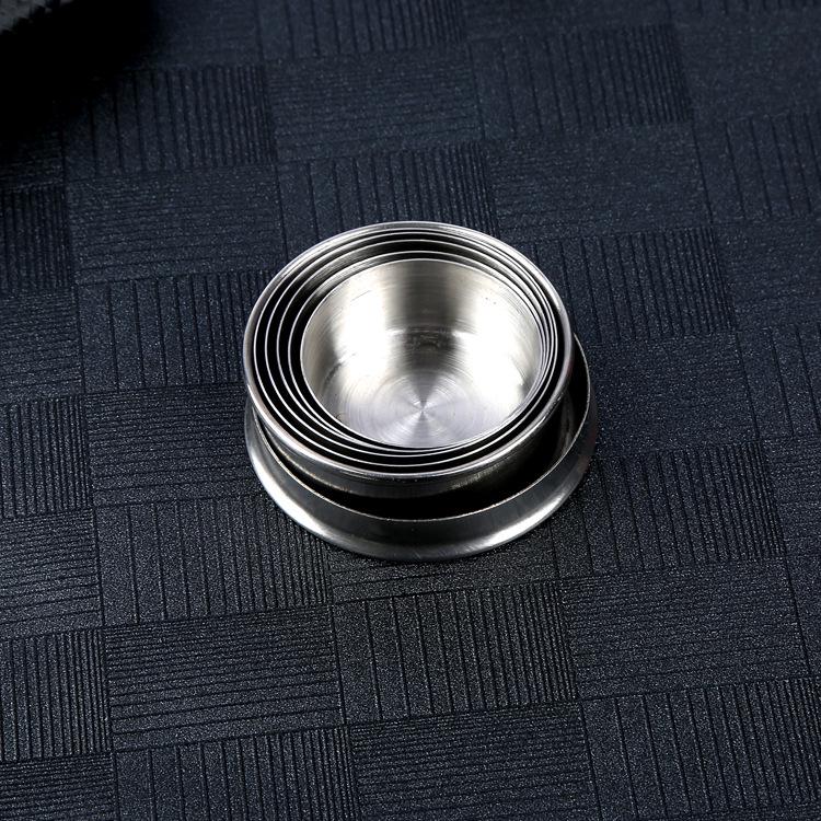 

Расширительная чашка из нержавеющей стали, складная чашка для улицы с кольцом для ключей, маленькая расширительная чашка, чашка для воды