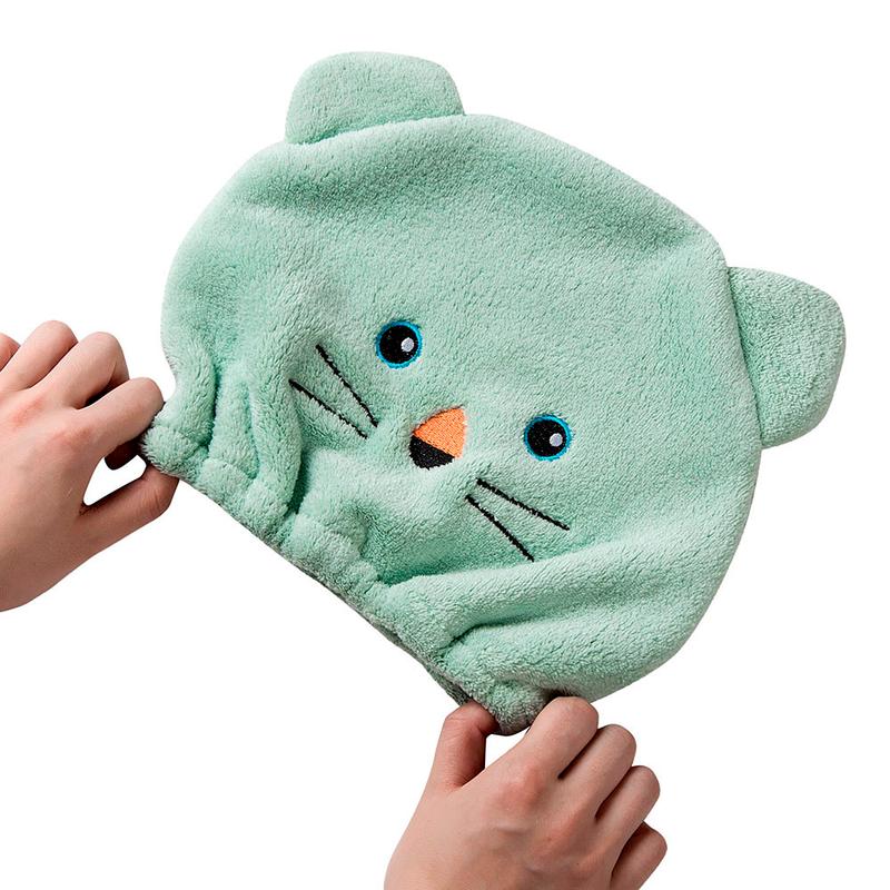 Cute Cartoon Shower Cap For Hair Wrapped Towels Microfiber Shower Hats Bath Caps