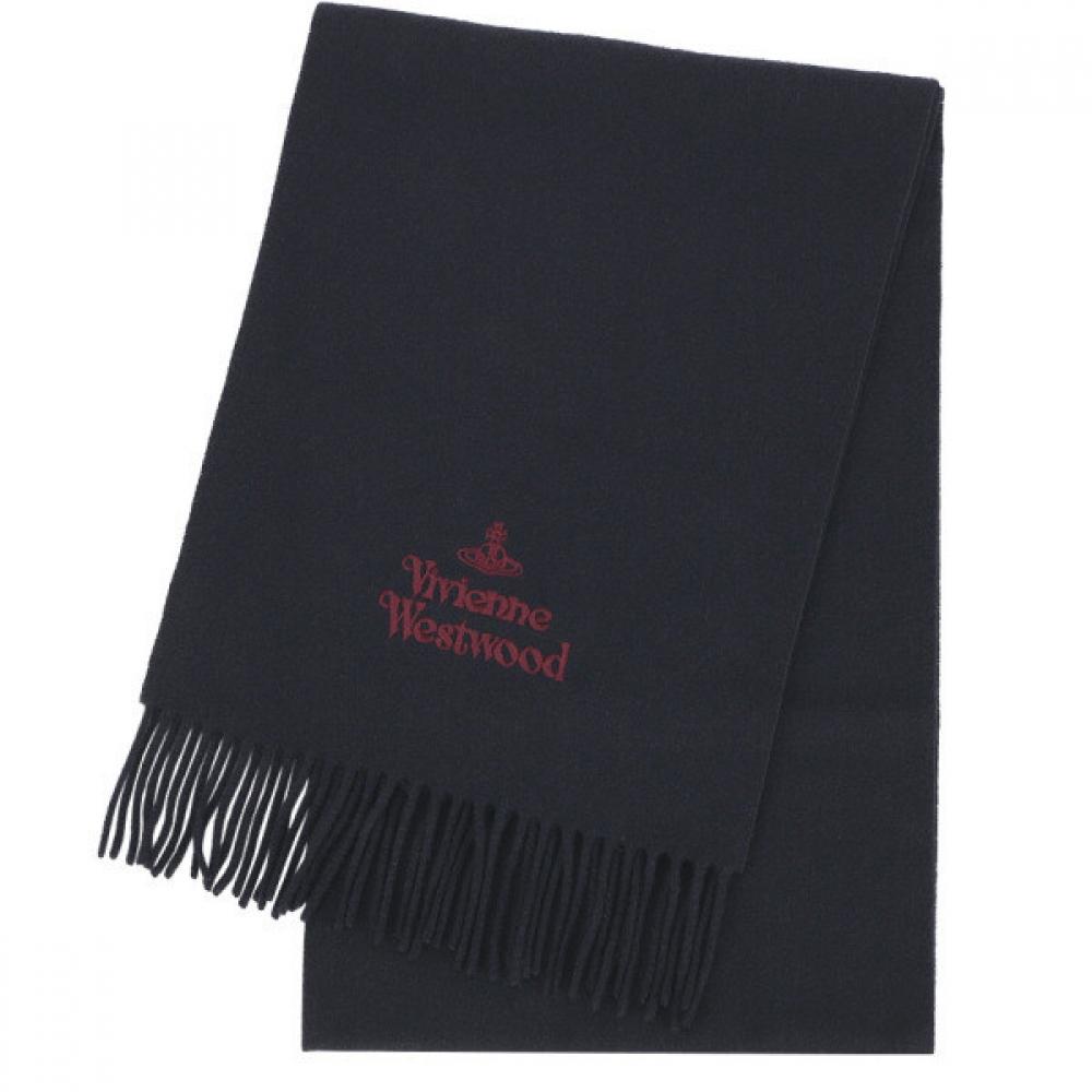Vivienne Westwood Wool Scarf K410 navy blue