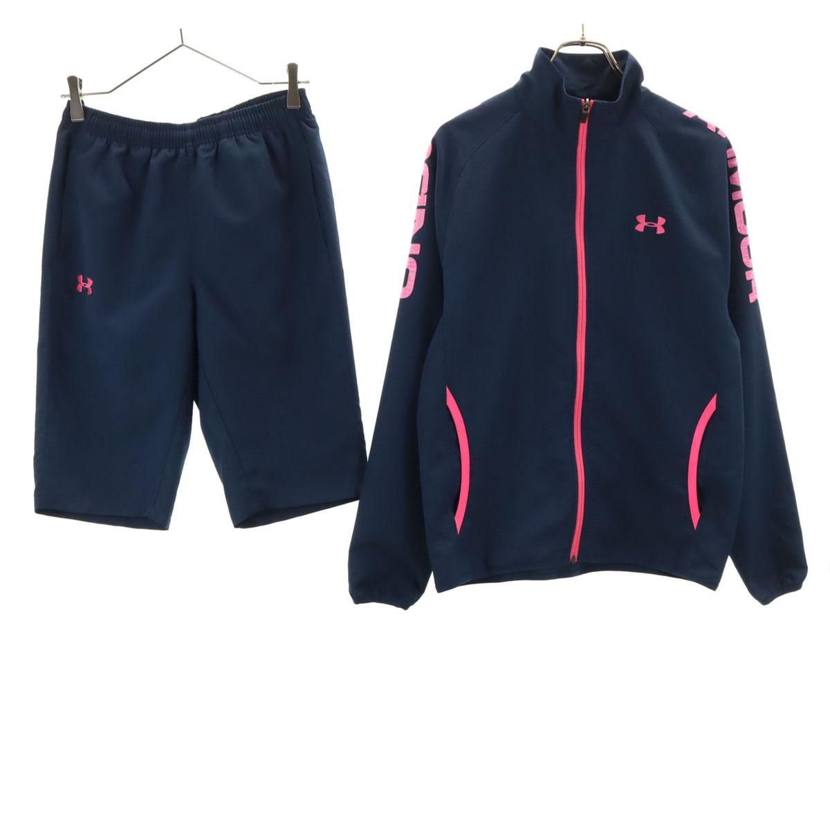 

UNDER ARMOUR Long sleeve jersey jacket Setup SM Navy system Shorts Women Used
