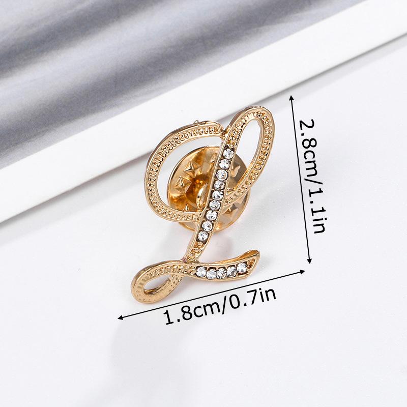 

1 шт. Платье со стразами Брошь-буква Ужин Женские броши Аксессуары для одежды Значок на лацкан Европейские рубашки Подарки Вечеринка А-Я