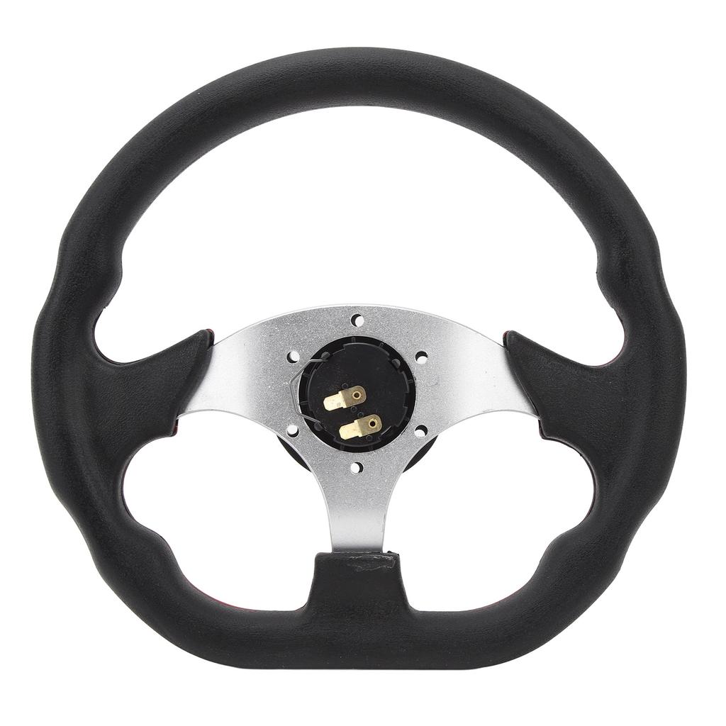 12.5 Inch Golf Cart Steering Wheel Universal 6 Holes Steering Wheel Replacement for E‑Z‑GO TXT & RXV