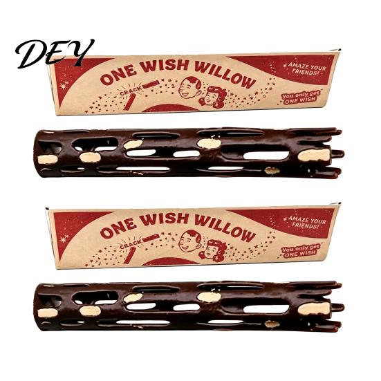 Ritualistic Wish Setting Tools One Willow Stick with Box, 3D Printed Wishing Wish-Making Snap Stick, Luck Talisman Breakable Magic Charm for Spiritual
