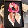 New Silk Scarf Neckerchief Women's Silk Square Scarf Luxury Summer Headband Lady Designer Silk Head Scarf Hair Band Tie Ribbon