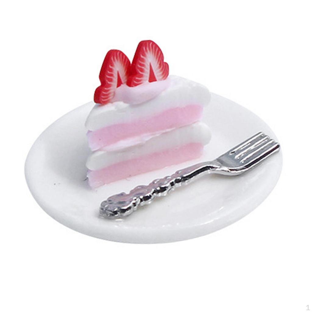 1/12 Dollhouse food Cake Miniatures Kitchen for Kids Boys Girls