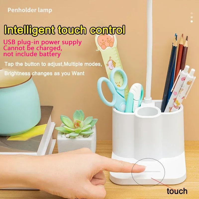 Dimming Touch LED Desk Lamp Portable Study Lamp USB Charging Table Light Reading Learn Eye Protection Light Room Office Lighting