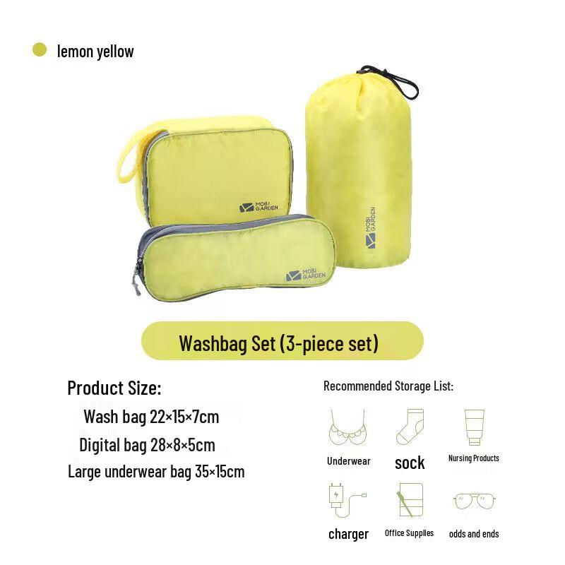 Mobigarden 3-Piece Portable Travel Organizer Set