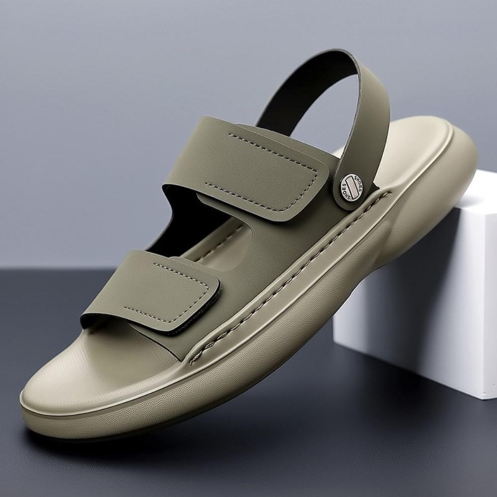 Fashion Sandals for Men 2025 New Summer Breathable Soft Bottom Casual Anti Slip Wear Beach Shoes Dual Purpose Driving Slippers Sandals