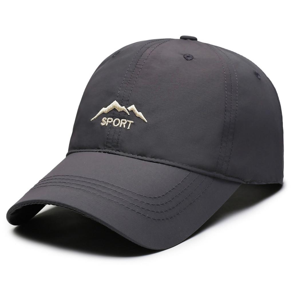 Cappellino da Baseball da Uomo Asciugatura Rapida Traspirante Con Visiera Curva Per Protezione Solare all'Aperto