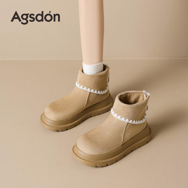 Thick-soled Snow Boots Women's New Autumn and Winter Wasteland Wind Retro Velvet Martin Boots Cotton Boots
