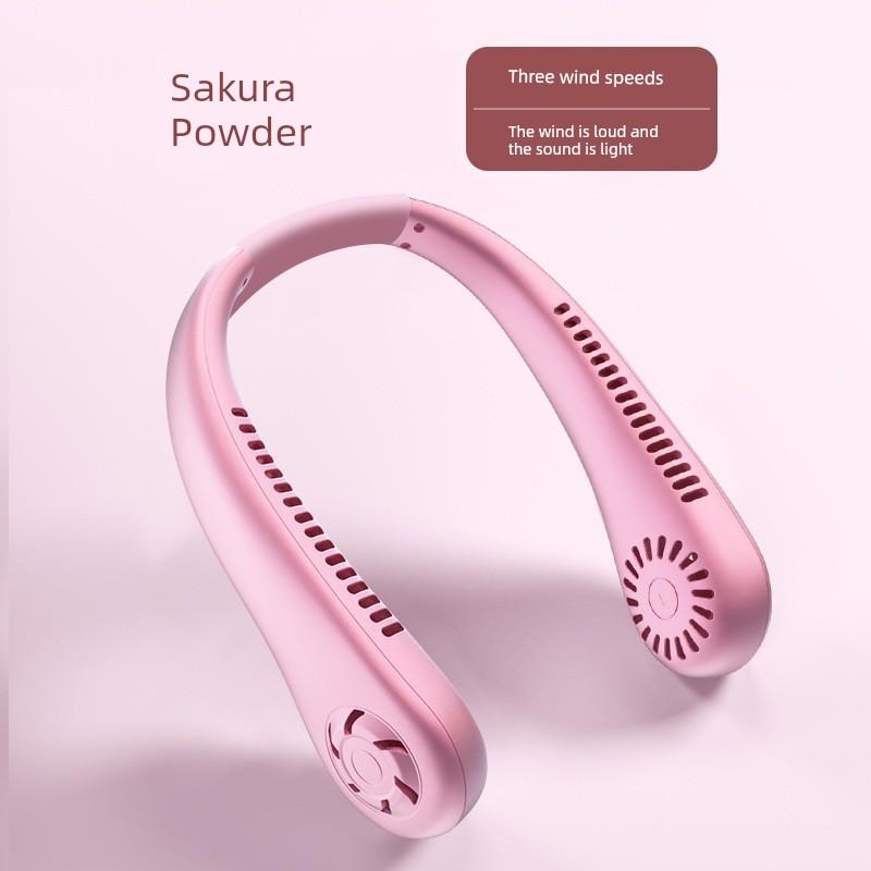 German Neck-Hanging Fan, Portable and Convenient Cooling Device for Lazy People, Mini Strong Wind, Silent, Powerful, Cooling, Refreshing, Lightweight