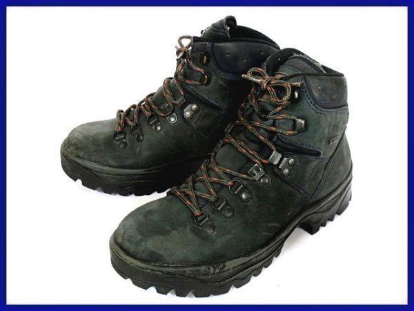 

70s-80s Vintage Tag MEINDL Gore-Tex Air Active Trekking Boots Dark Gray 4.5 / 23.0 Approx