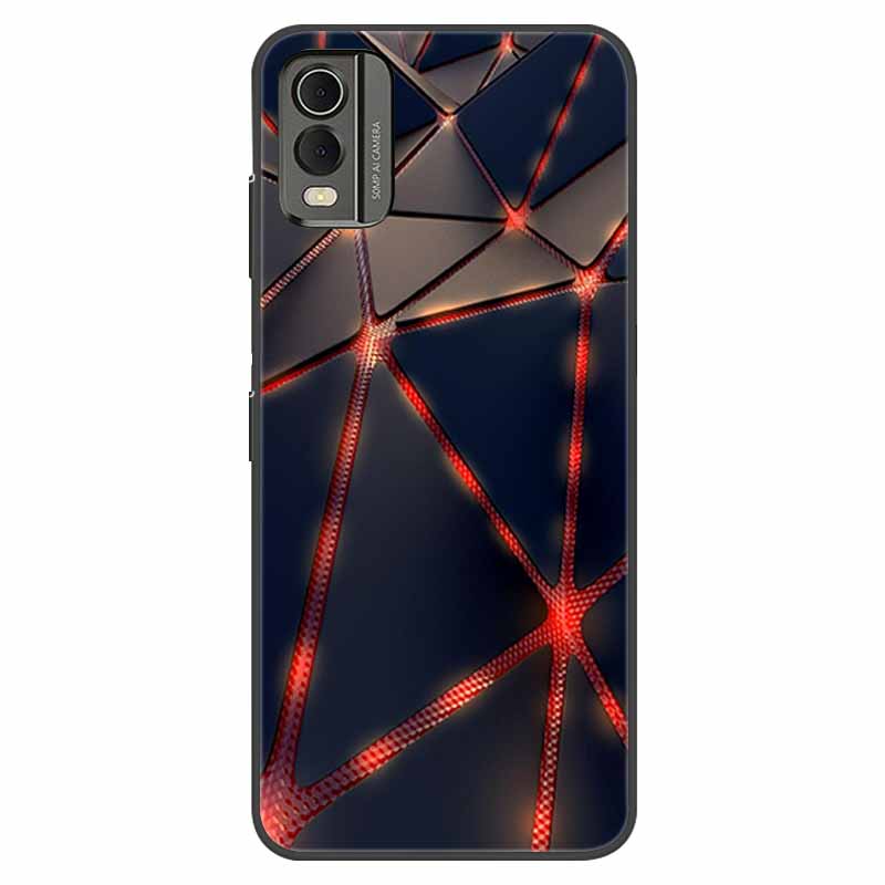 For Nokia C32 Case Shockproof Soft silicone TPU Back Cover For Nokia C32 C 32 Phone Cases NokiaC32 Cute Cartoon Fundas Shells