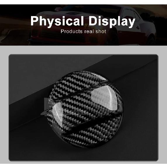 Real Hard Carbon Fiber Fuel Tank Cap Trim For Volkswagen Golf 7 MK7 GTI Golf 8 MK8 GTI Beetle Sicrocco Passat CC Tiguan Sticker