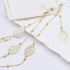 Women's Cross-Border Anti-Slip Metal Lanyard: Multi-Functional Leaf Tassel Chain for Glasses & Masks