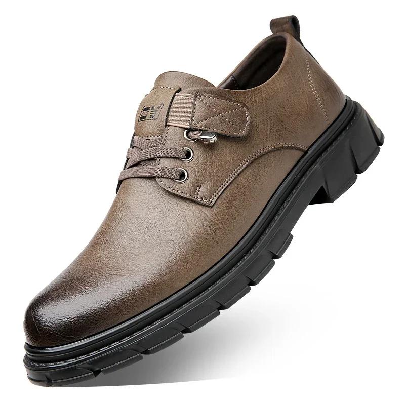 

Новые мужские повседневные кожаные туфли, модные оксфорды на шнуровке, черные, коричневые, деловые, офисные, свадебные, формальные туфли для мужчин 44 хаки